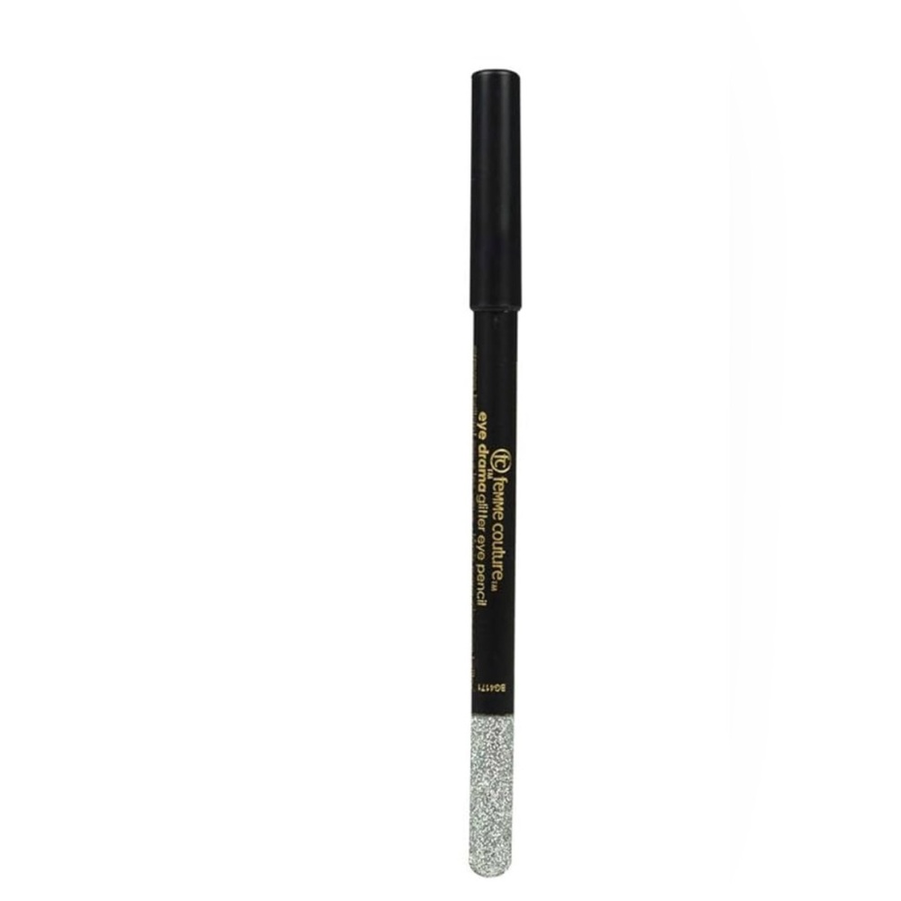 Brand: Femme Couture Eye Drama Glitter Eye Pencil Silver Silver.new